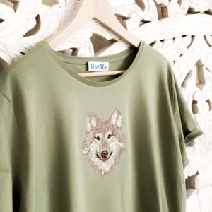 camiseta de lobo