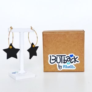 Pendientes estrella BLACK