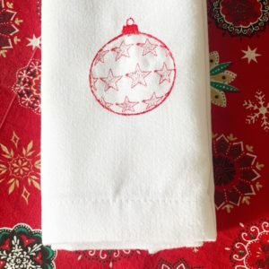 servilletas de navidad bordadas