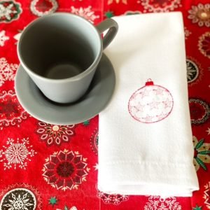 servilletas de navidad bordadas