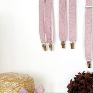 Tirantes infantiles rosa empolvado