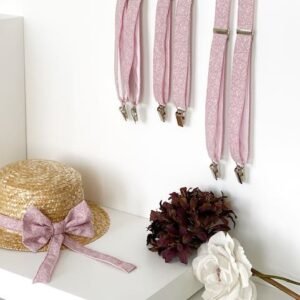 Tirantes infantiles rosa empolvado