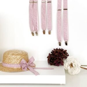 Tirantes infantiles rosa empolvado
