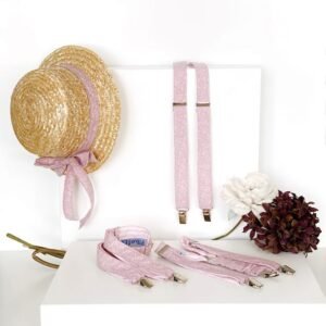 Tirantes infantiles rosa empolvado